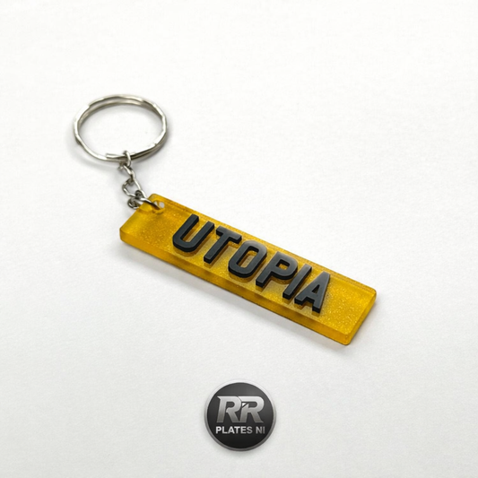 Custom Number Plate Keyrings